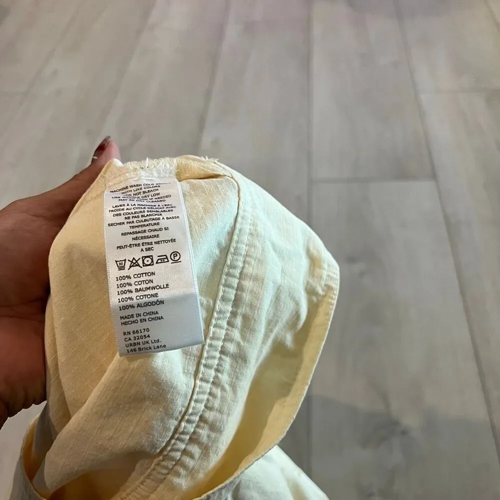 Anthropologie Dear John Collarless Utility Jacket size s